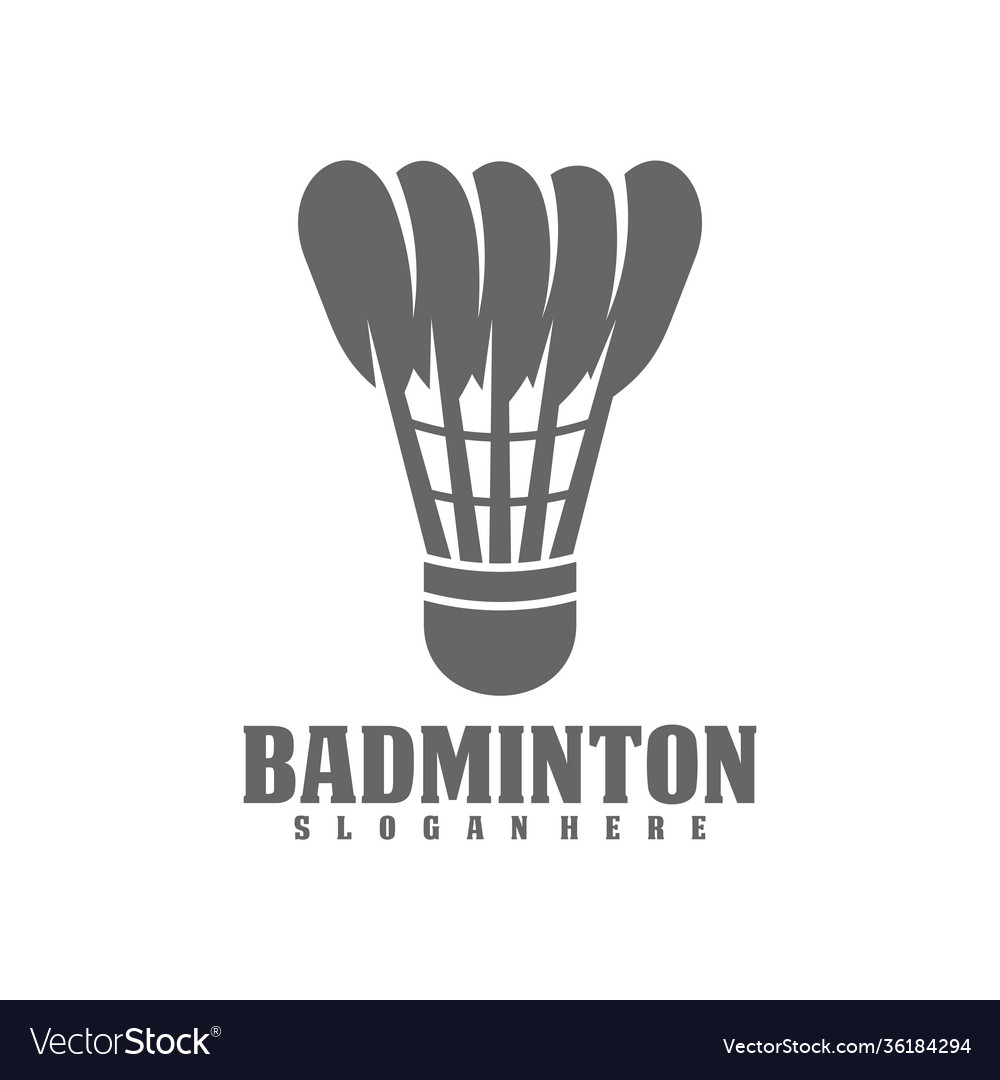 Professional badminton sports team championship Vector Image