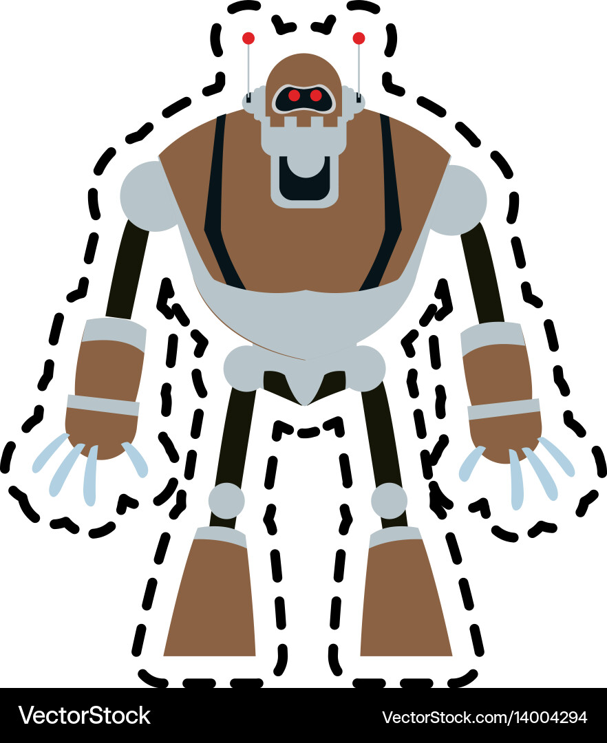 Robot technology icon image Royalty Free Vector Image