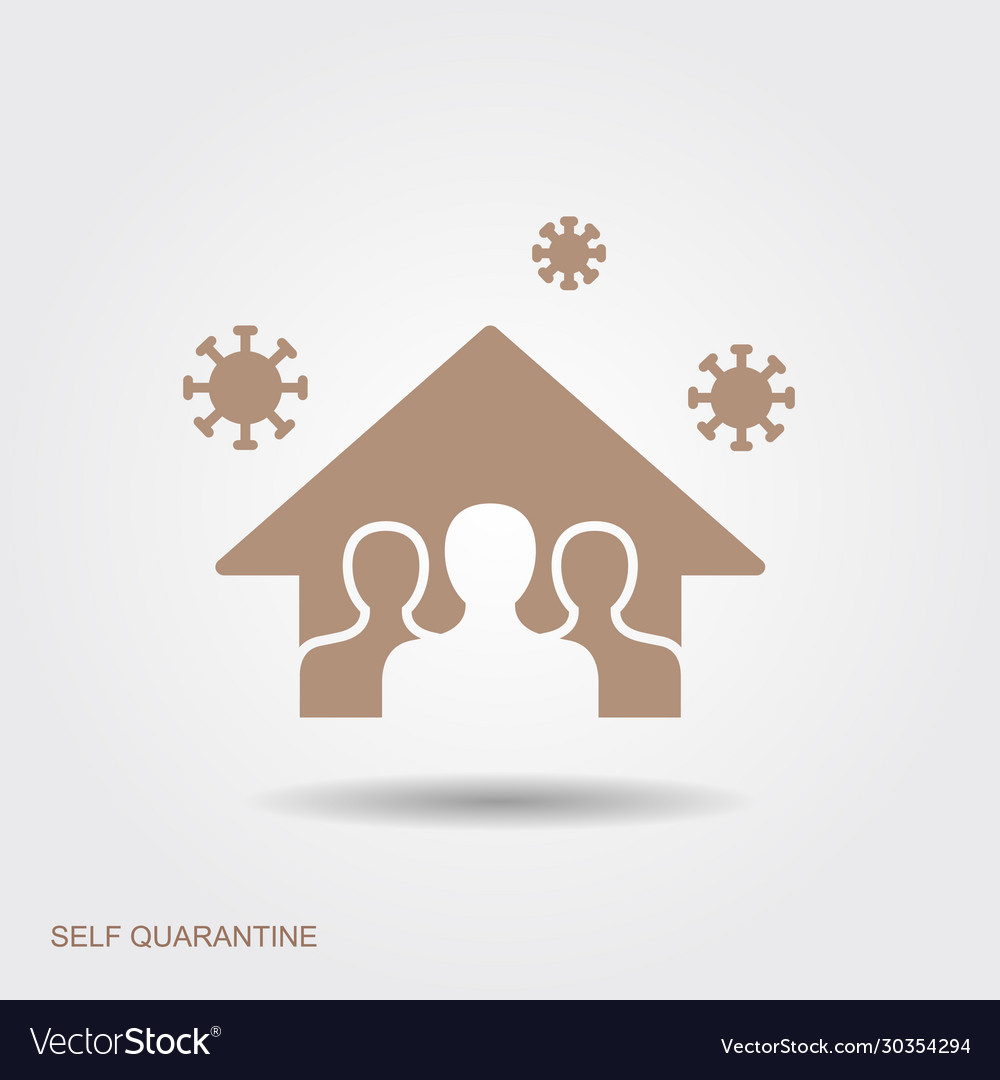 Stay At Home Save Lives Social Distancing Vector Image 1822