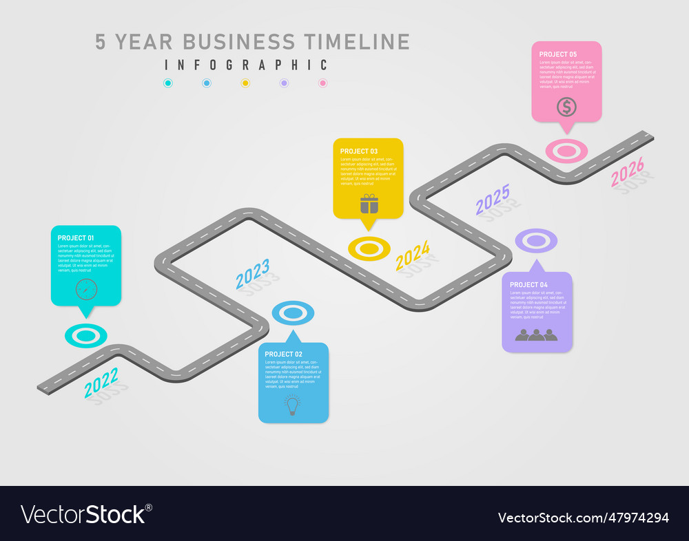 Timeline business infograghic 011