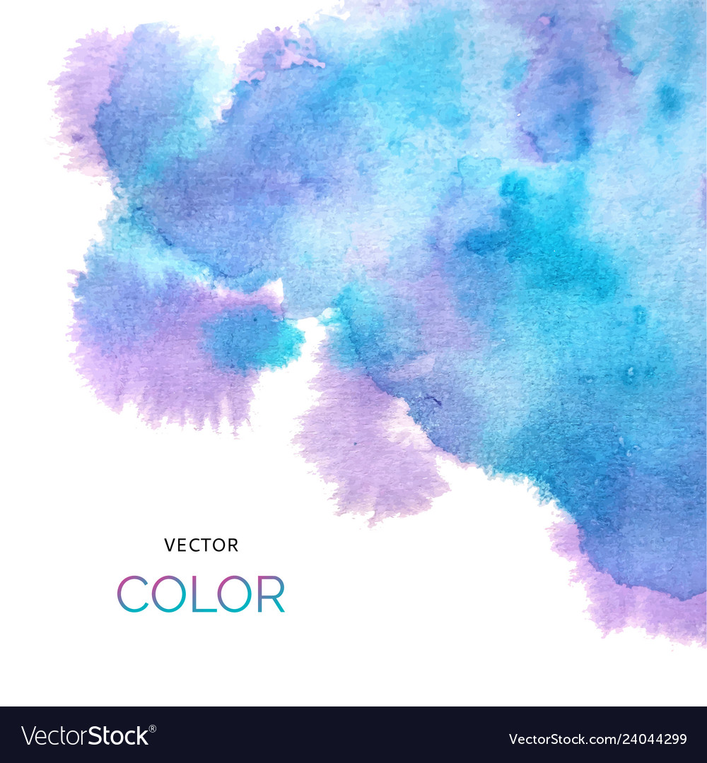 Abstract colorful background brush paint blue Vector Image