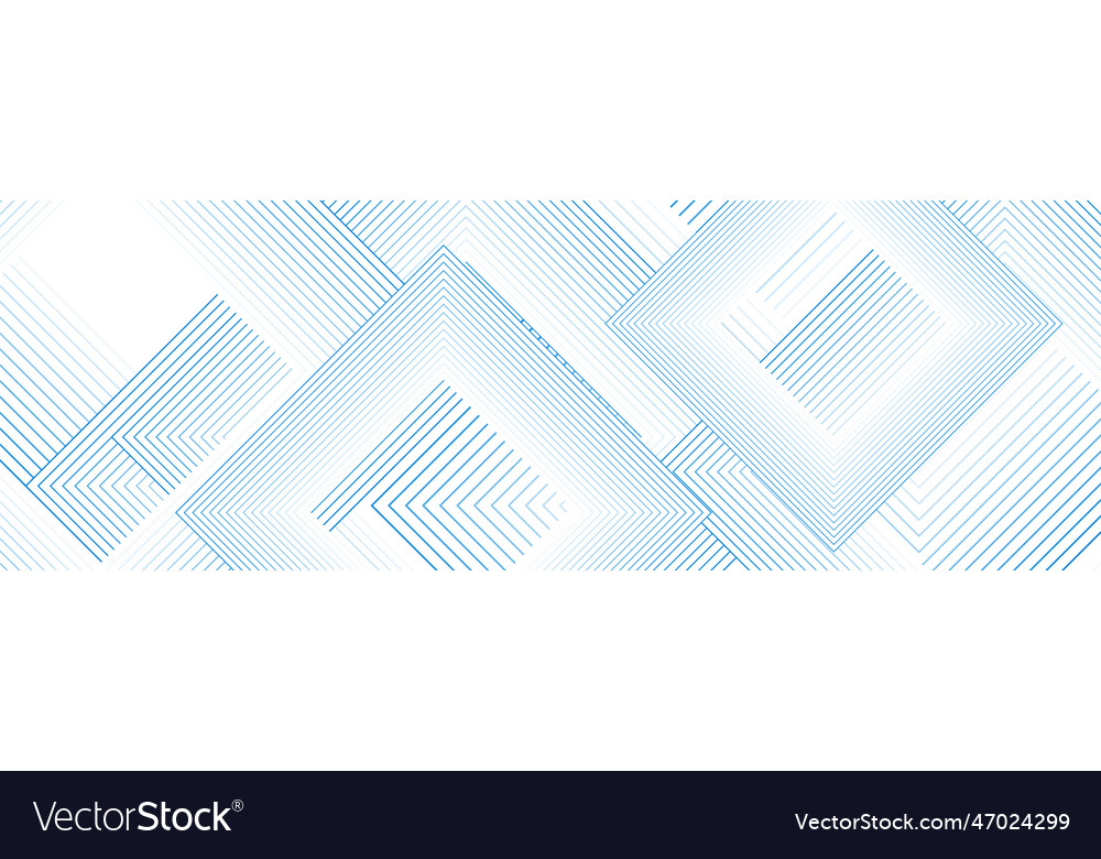 Blue white minimal square lines abstract