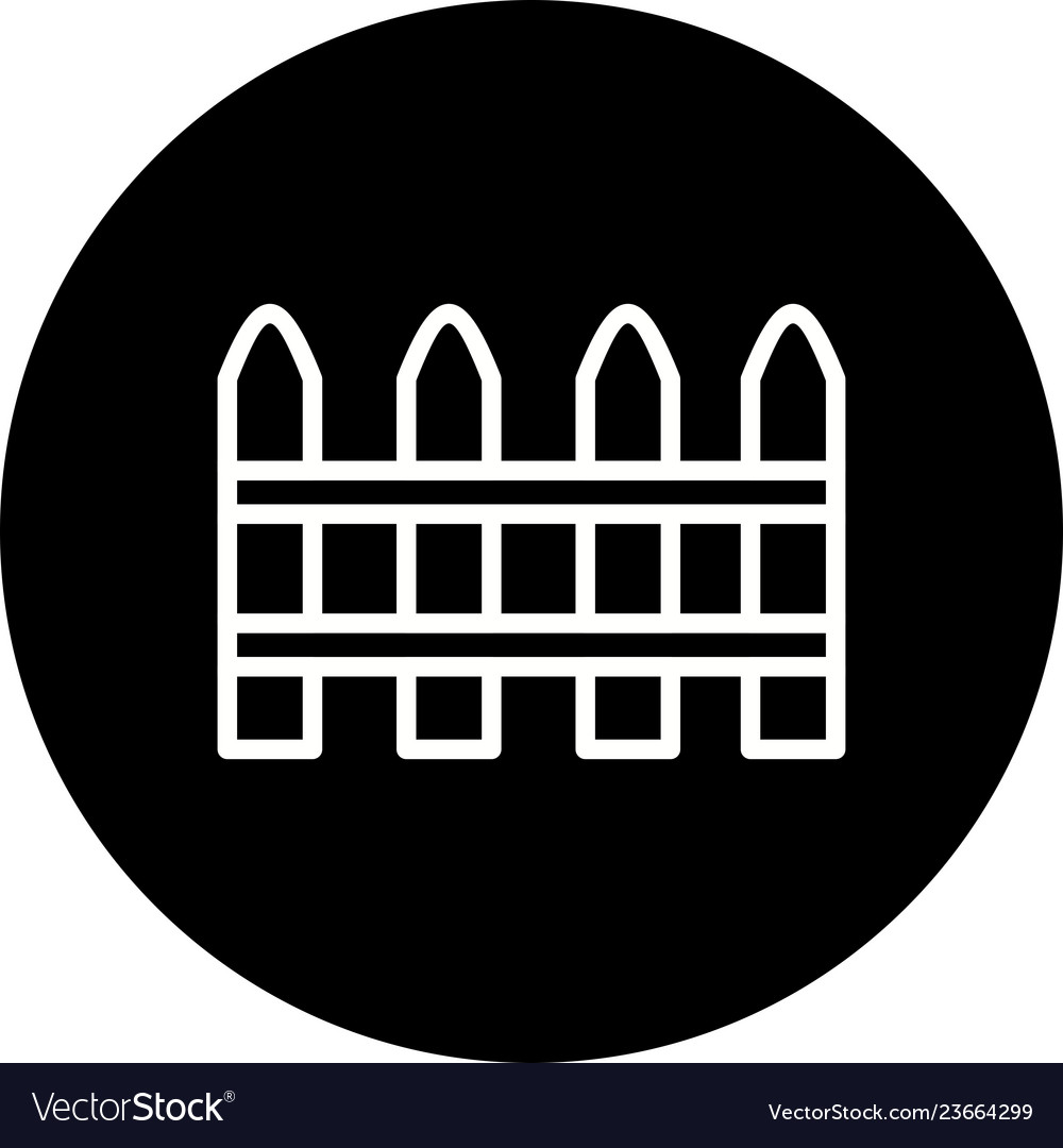 Fence icon Royalty Free Vector Image - VectorStock