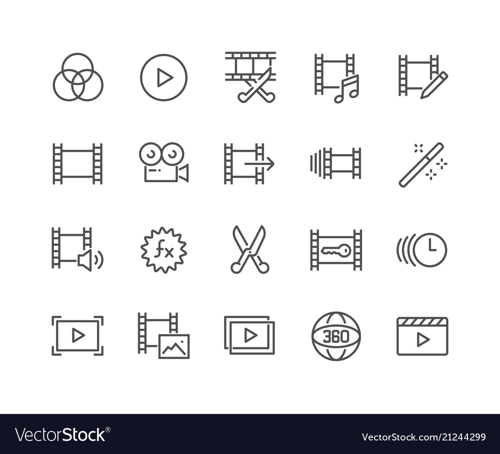 Video editor - Free edit tools icons