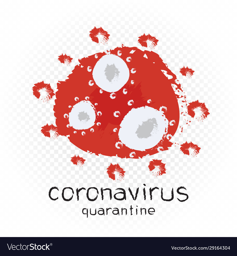 Coronavirus quarantine sign symbol Royalty Free Vector Image