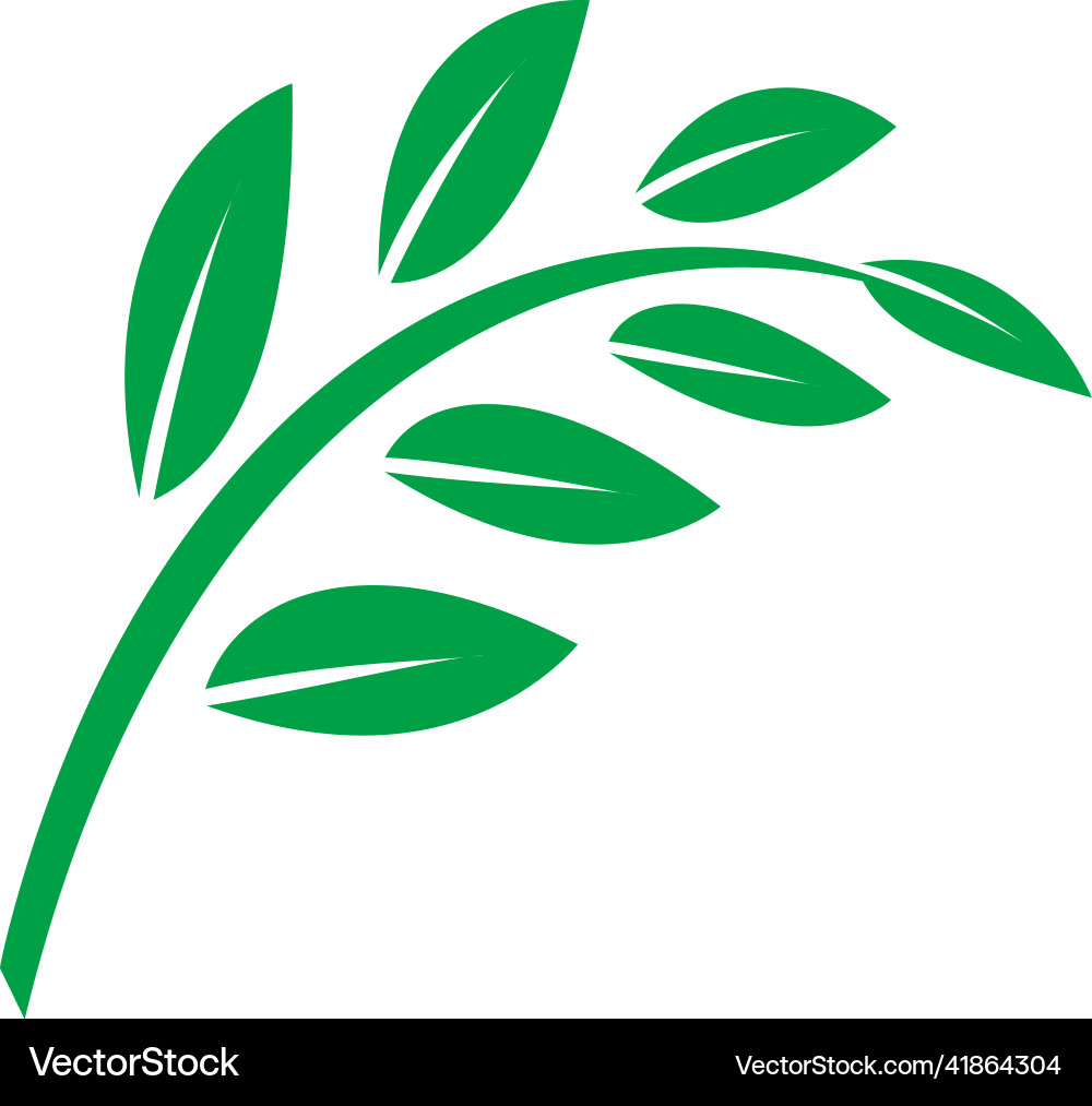 Eco tree leaf Royalty Free Vector Image - VectorStock