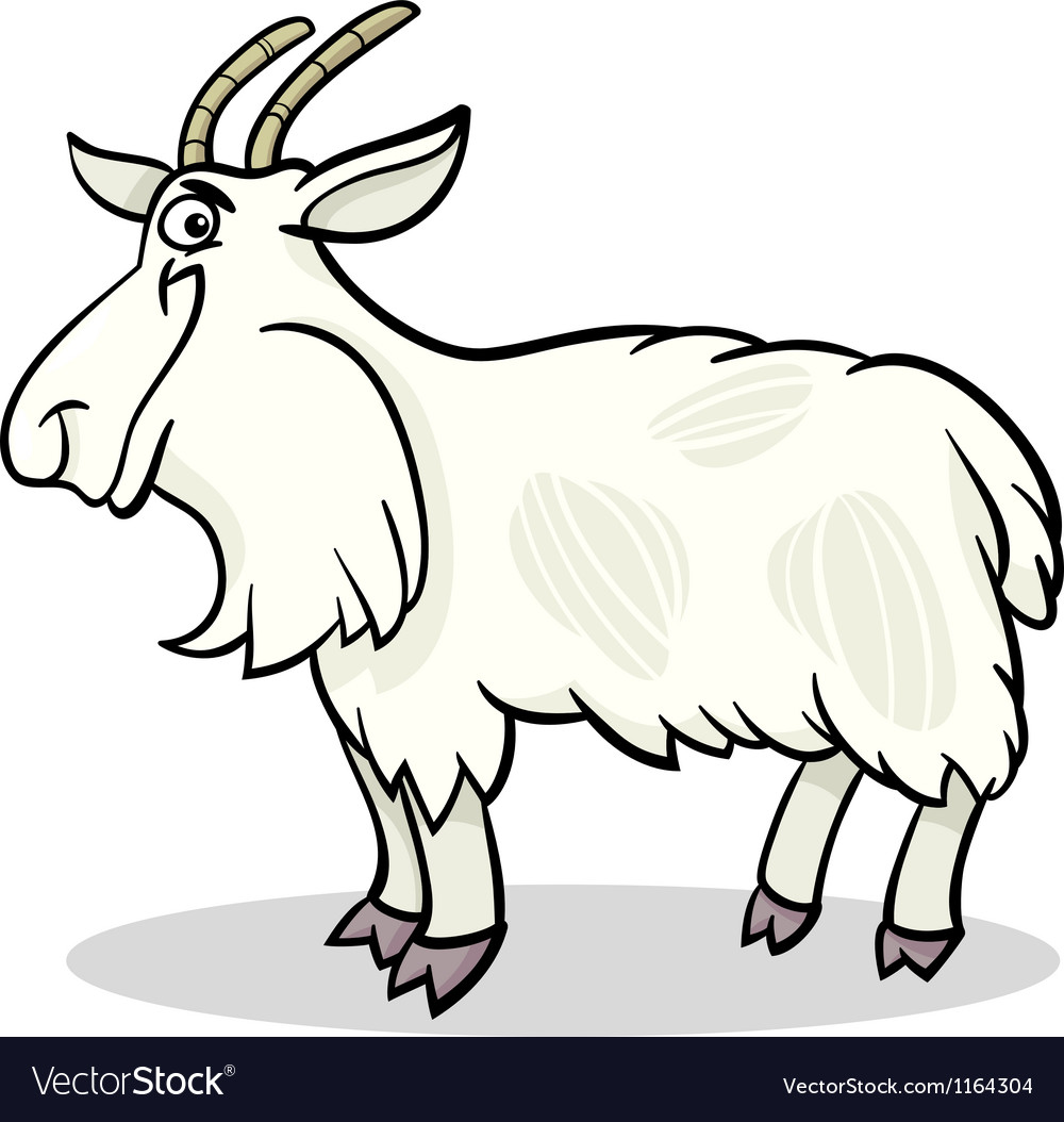 Goat Farm Animal Cartoon Royalty Free Vector Image