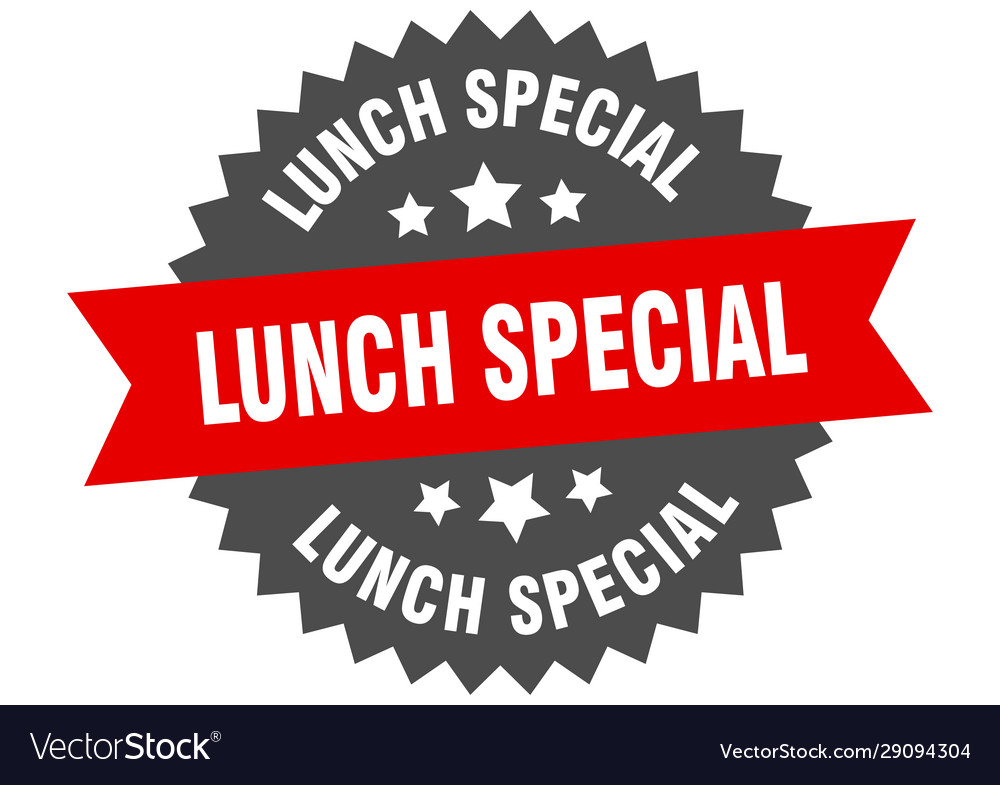 Lunch special sign circular band