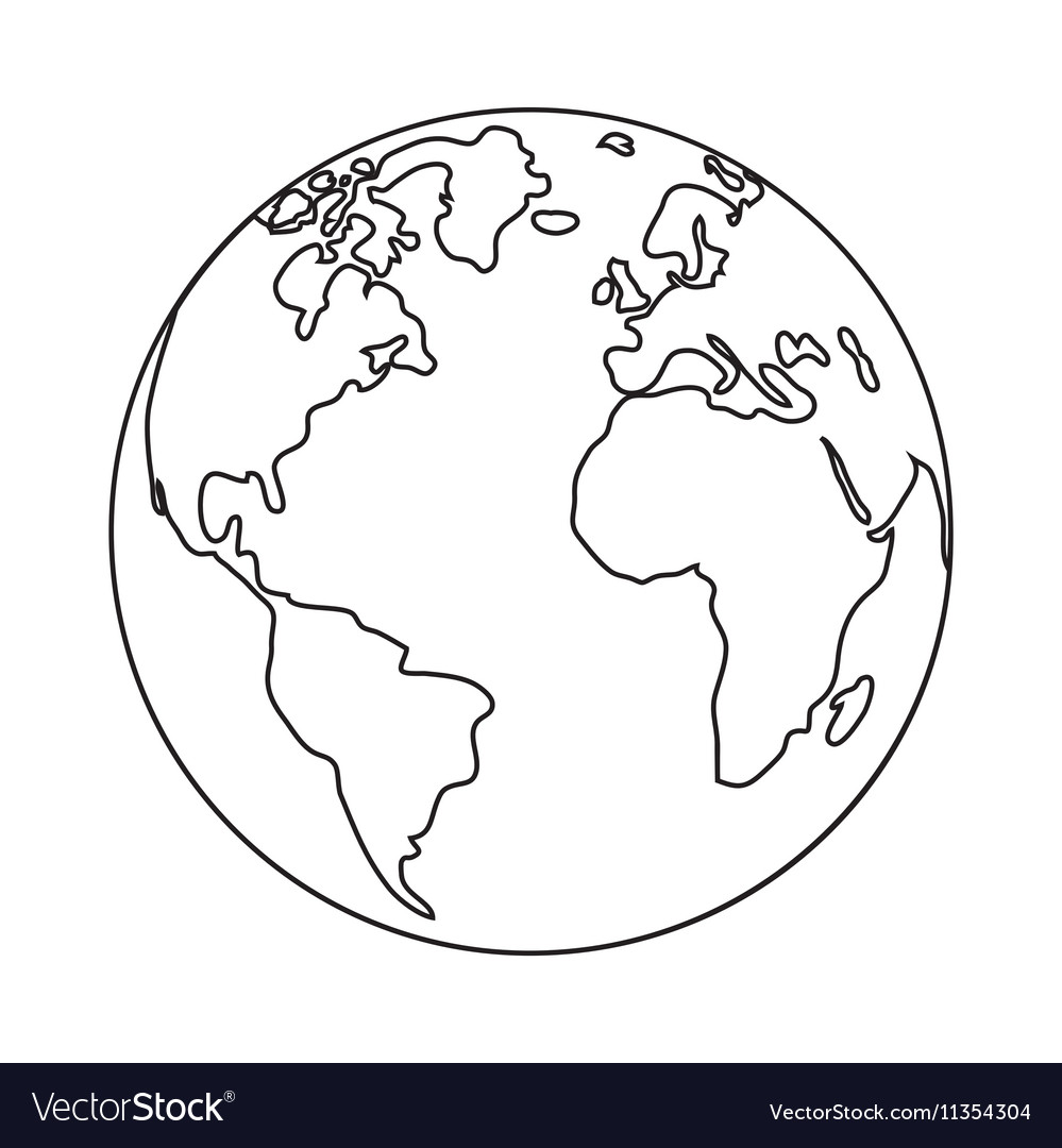 Planet sphere design Royalty Free Vector Image