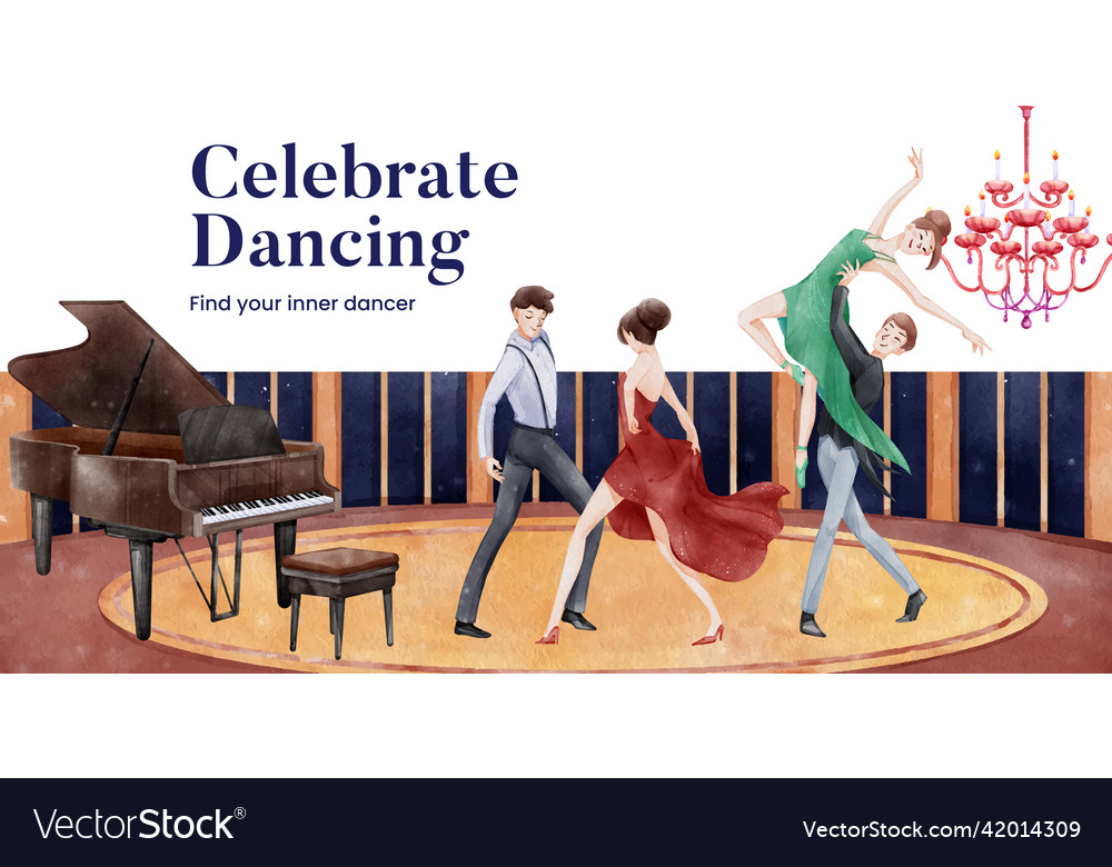 Billboard template with international dance day