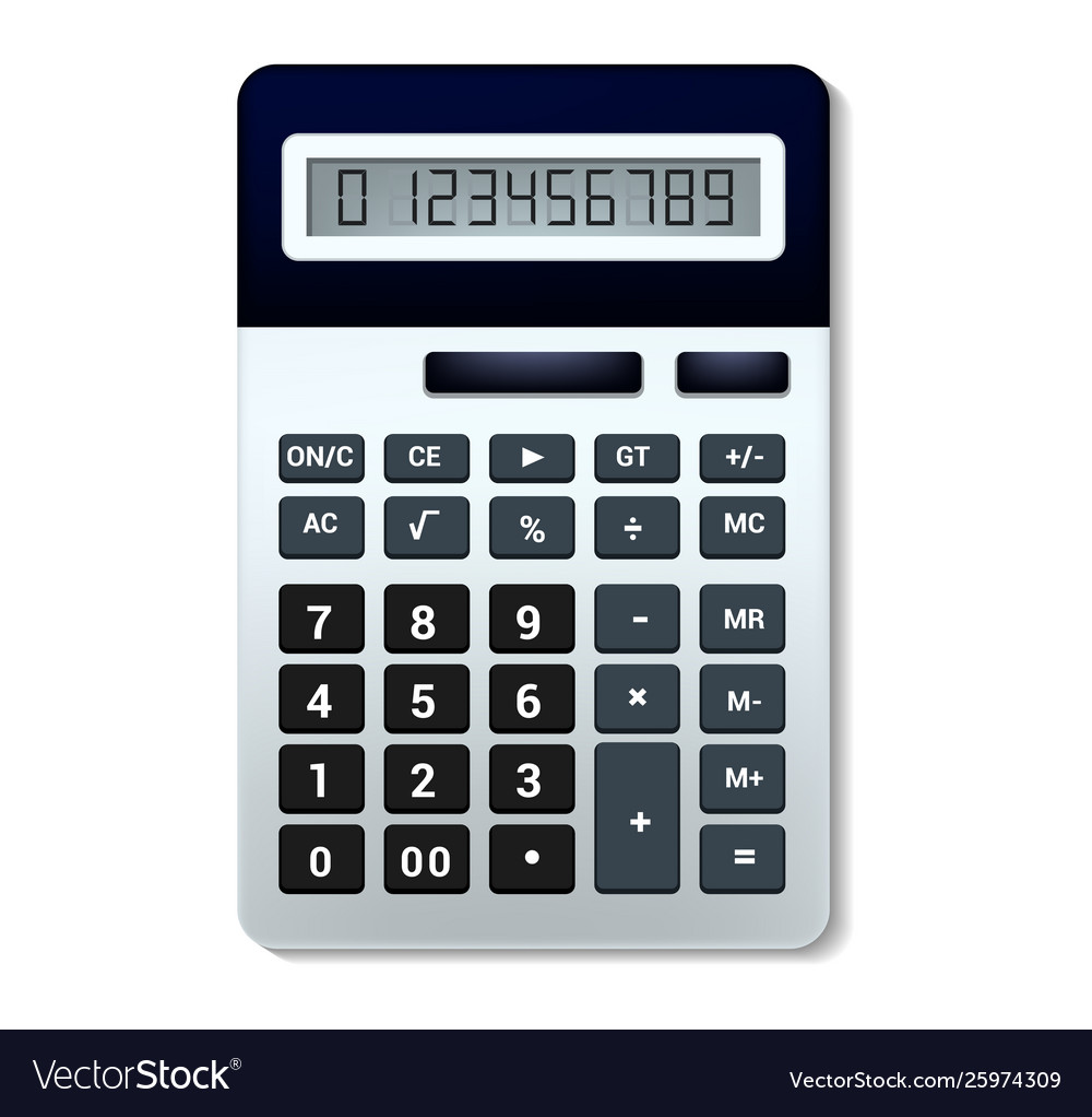 Calculator business accounting calculation Vector Image