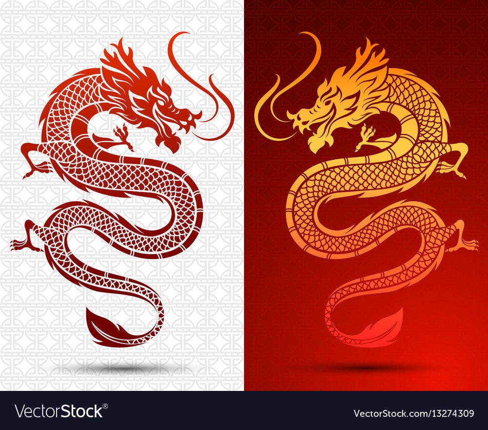 Chinese dragon Royalty Free Vector Image - VectorStock