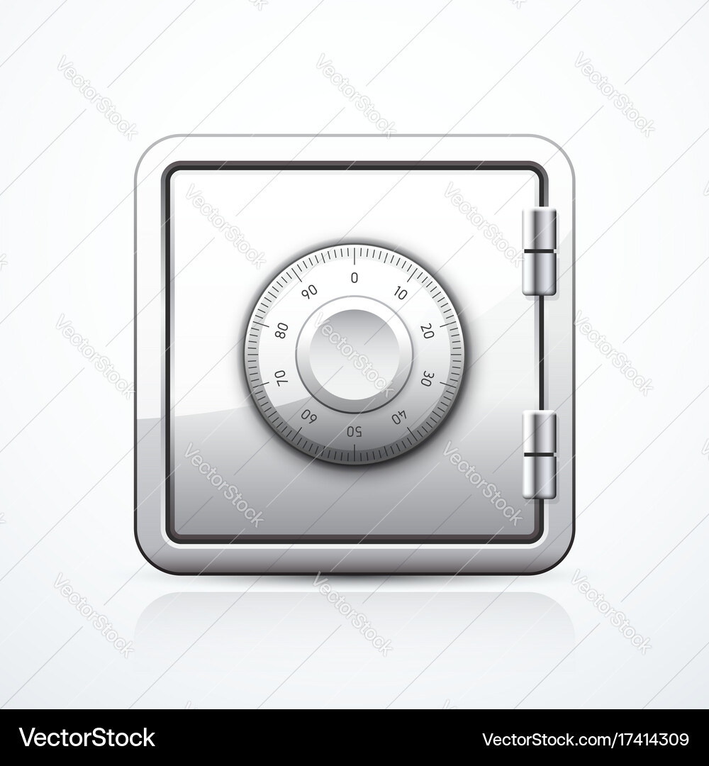 Closed safe icon Royalty Free Vector Image - VectorStock