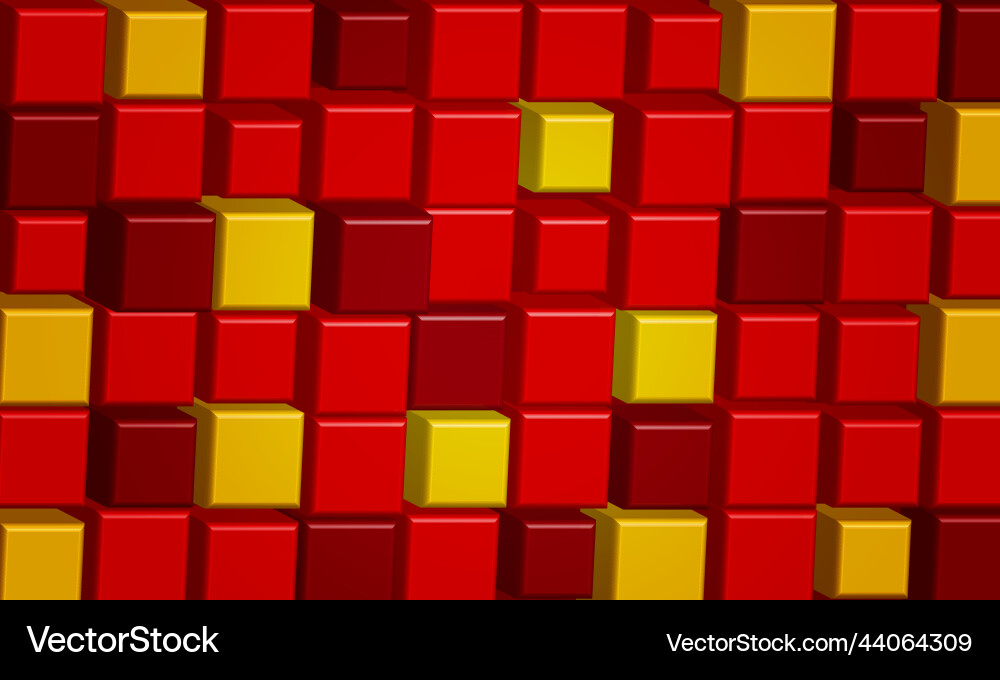 Cube 3d background Royalty Free Vector Image - VectorStock