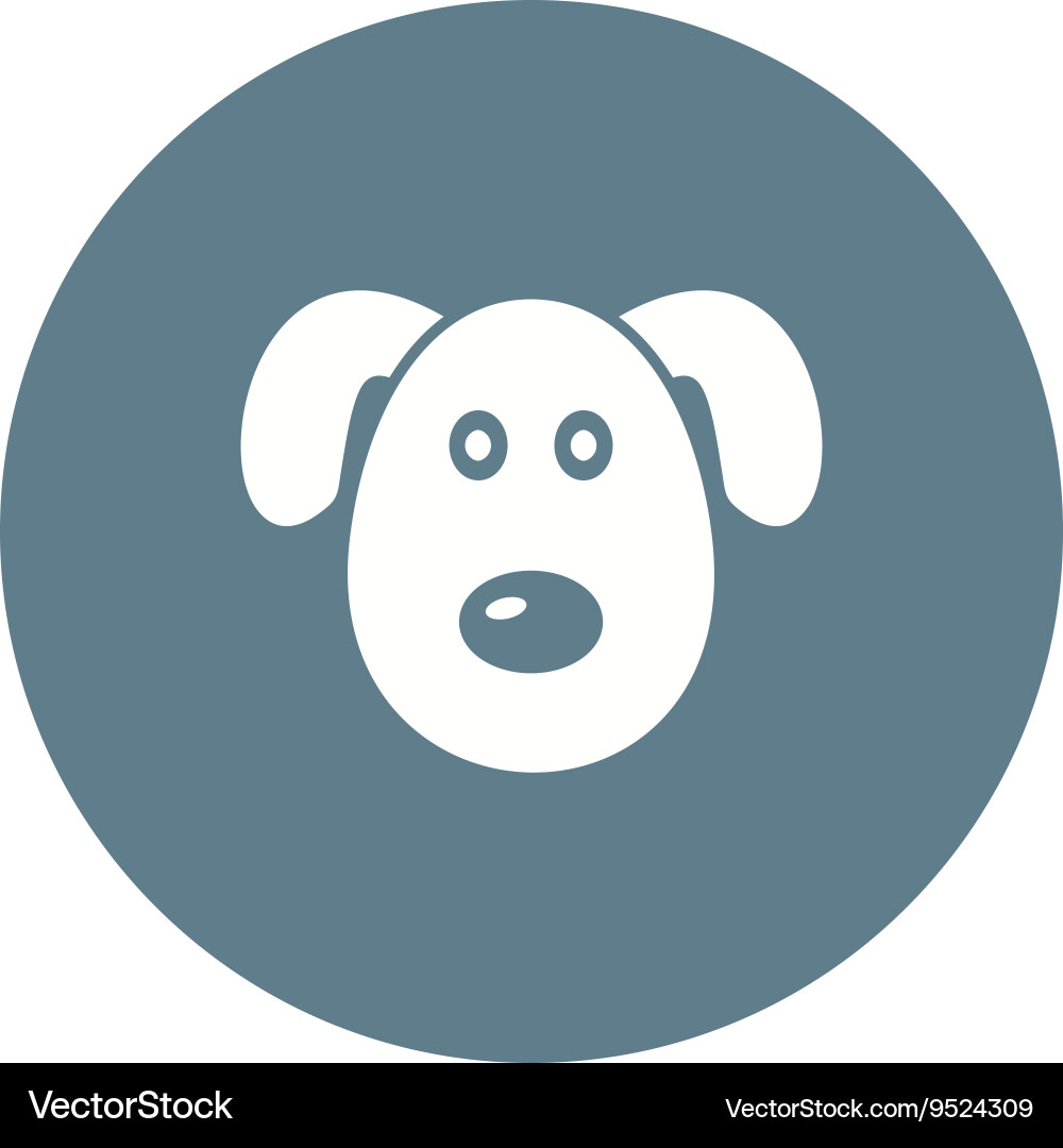 Dog face Royalty Free Vector Image - VectorStock