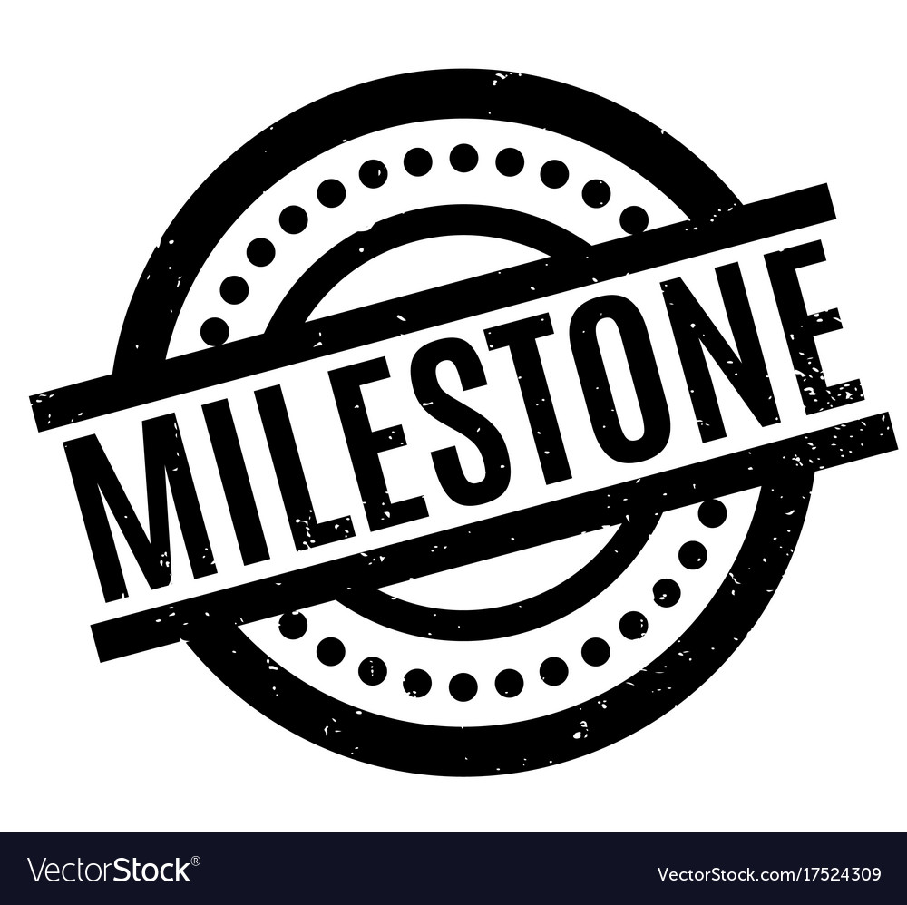 Milestone rubber stamp