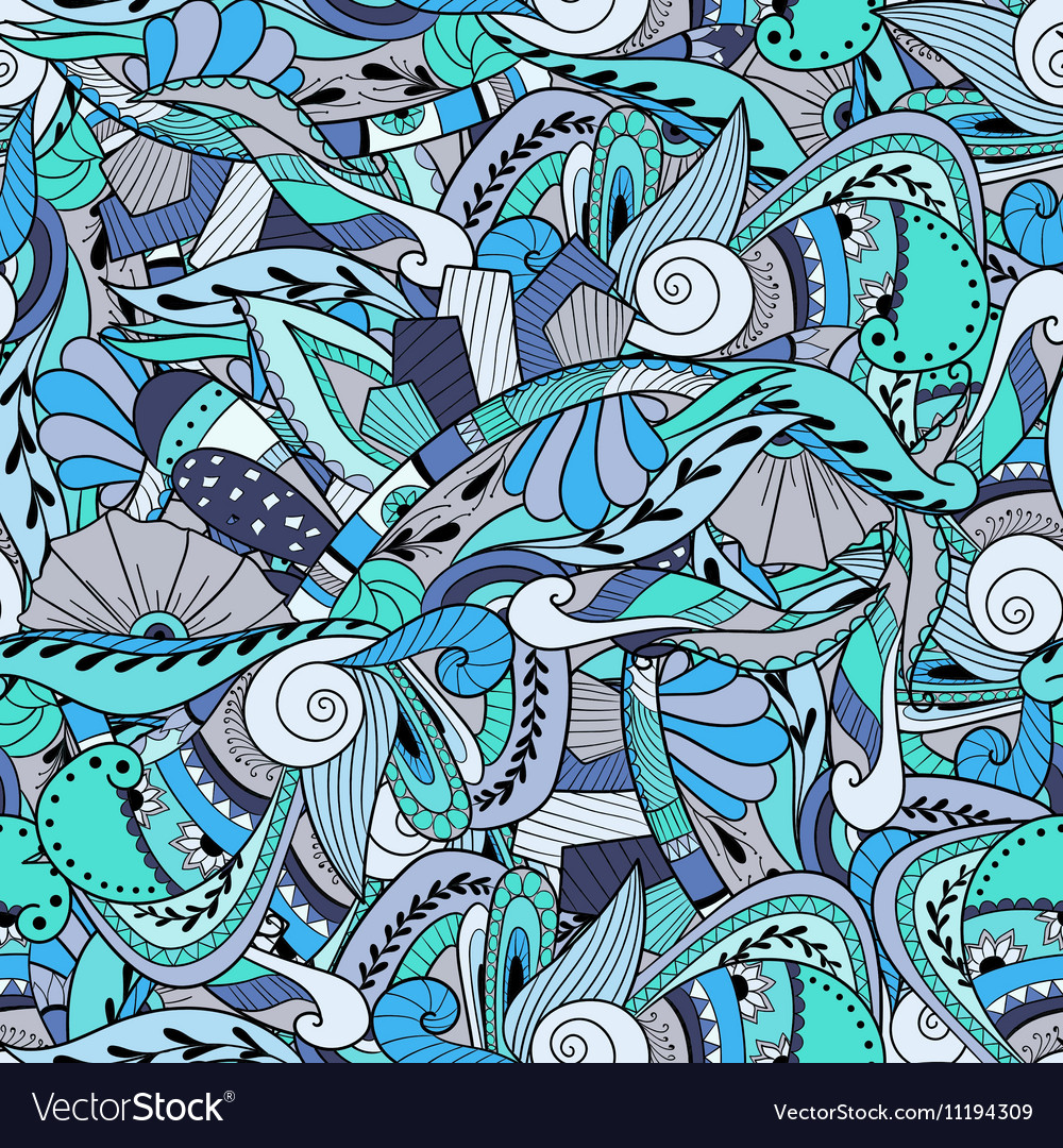 Seamless pattern background with abstract ornament