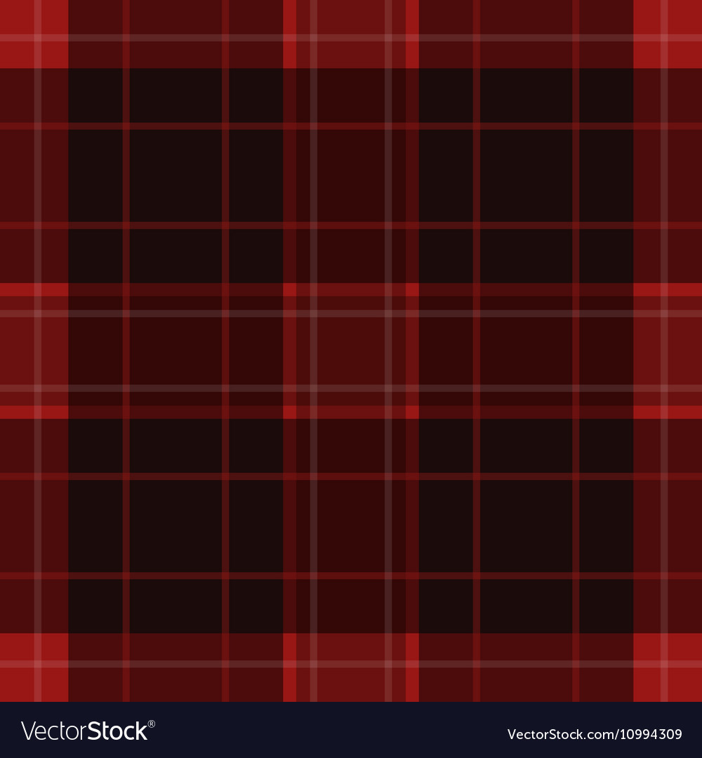 Seamless red black tartan with white stripes