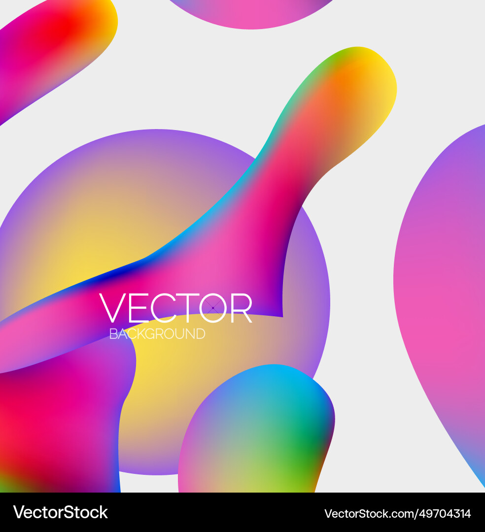 Abstract liquid bubble background Royalty Free Vector Image