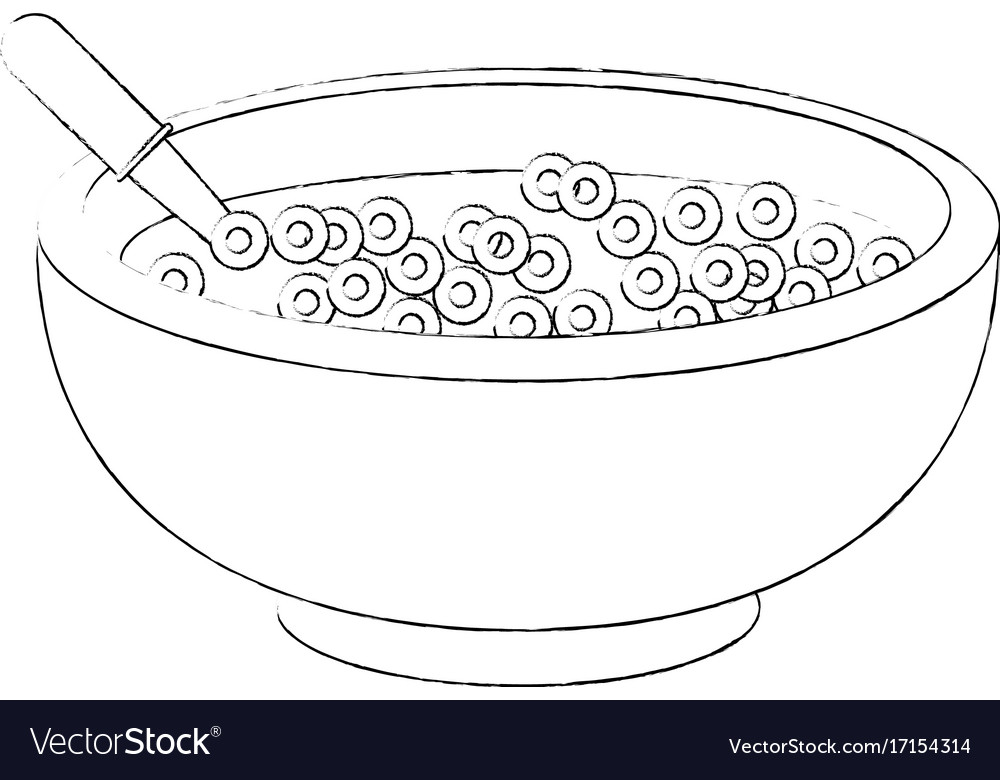 Cereal bowl icon Royalty Free Vector Image - VectorStock