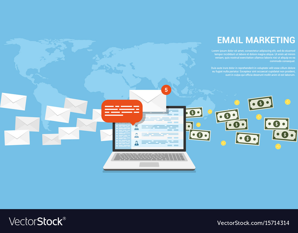 Email Marketing Banner Royalty Free Vector Image