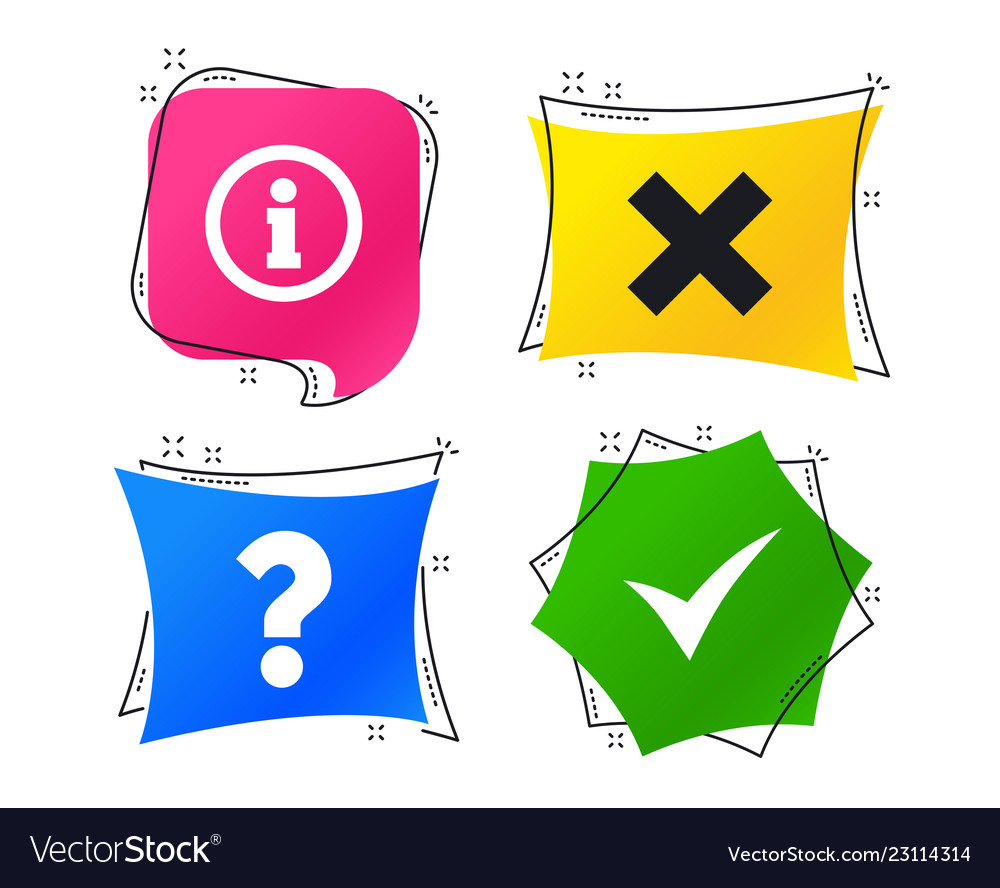 Information icons question faq symbol