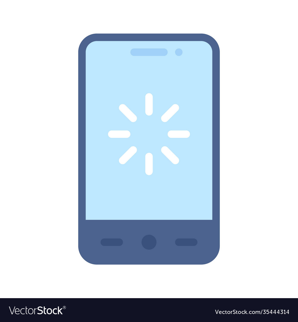 Loading screen icon mobile application Royalty Free Vector