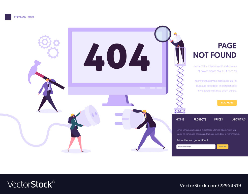404 maintenance error landing