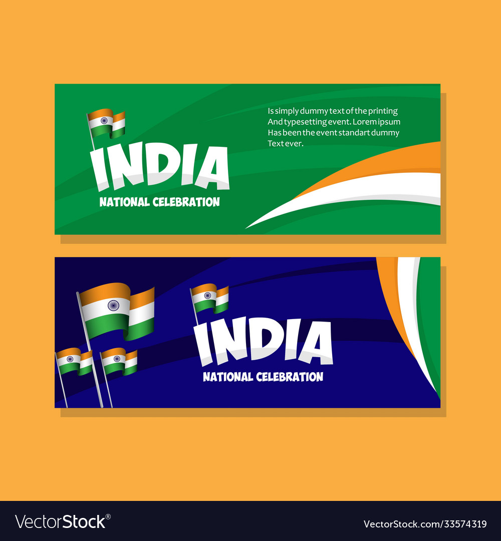 India national celebration poster template design