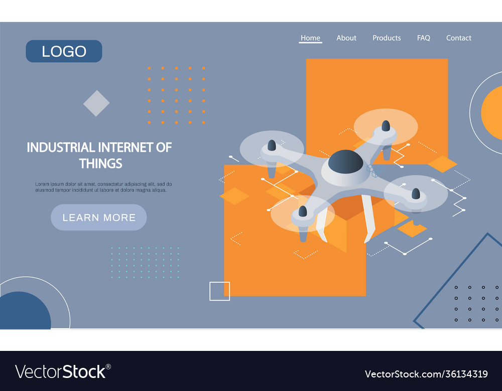 Industrial internet things landing page