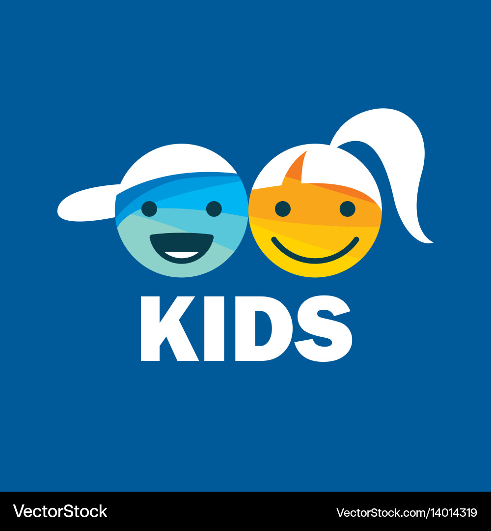Logo kids Royalty Free Vector Image - VectorStock