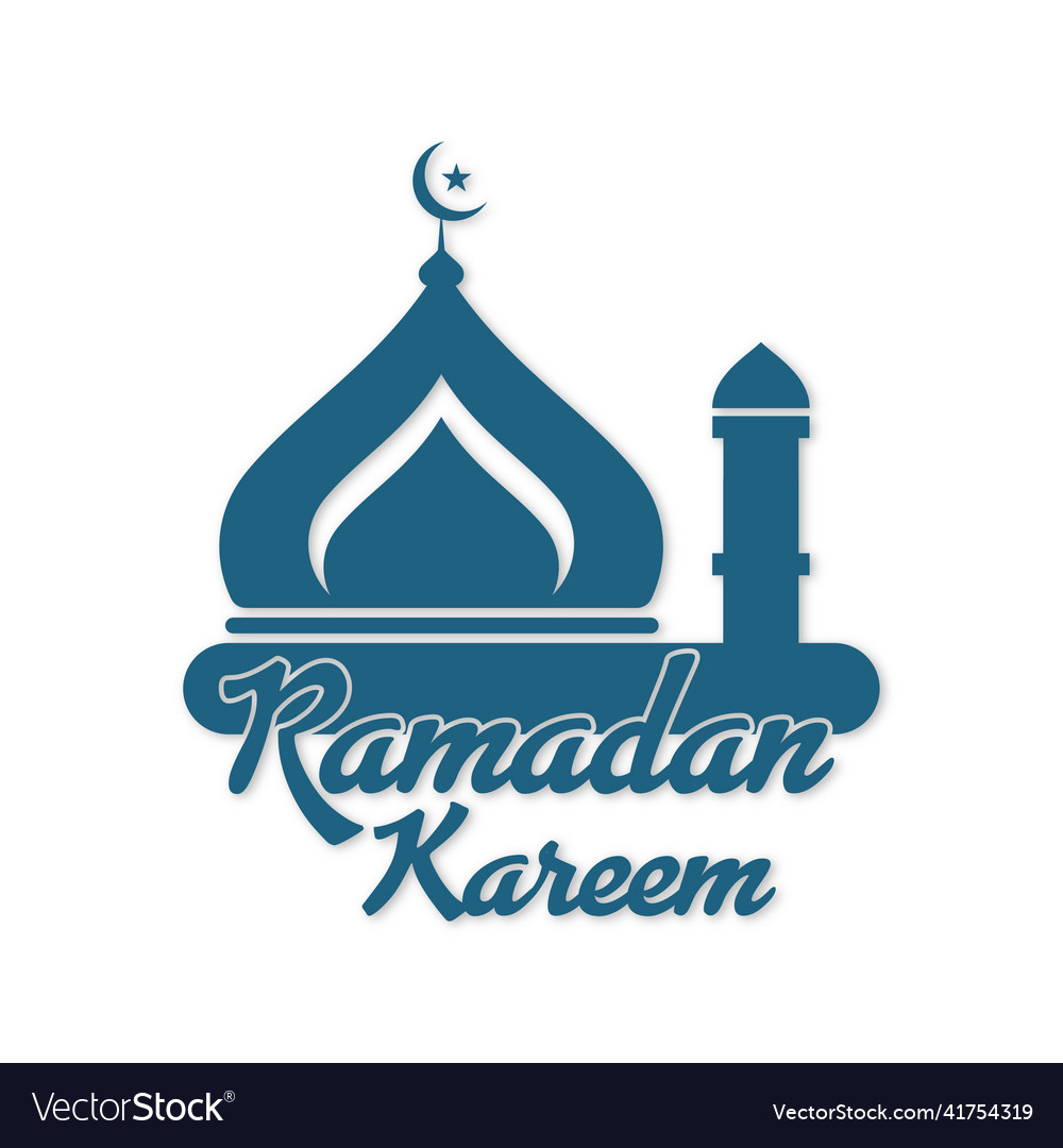 Ramadan kareem islamic festival community prayers Vector Image