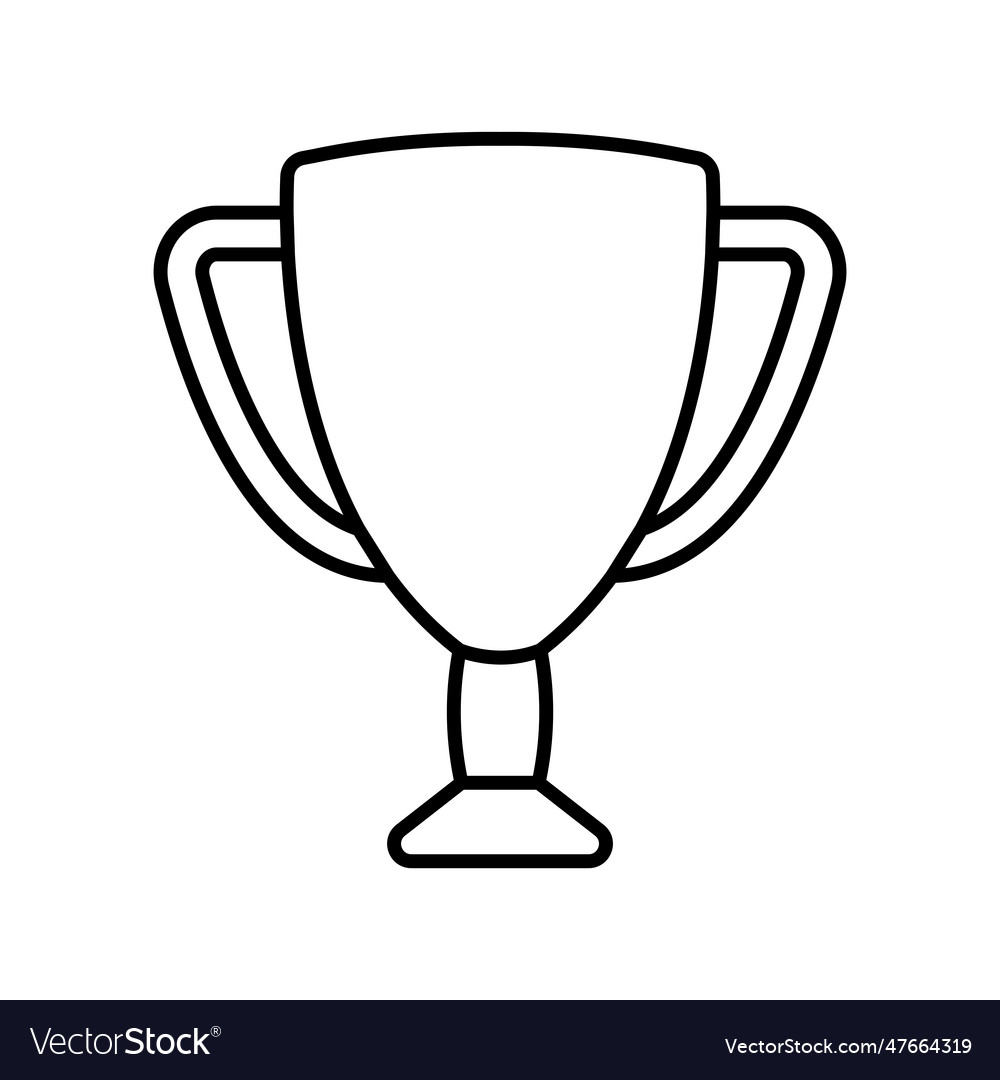 Trophy icon award Royalty Free Vector Image - VectorStock