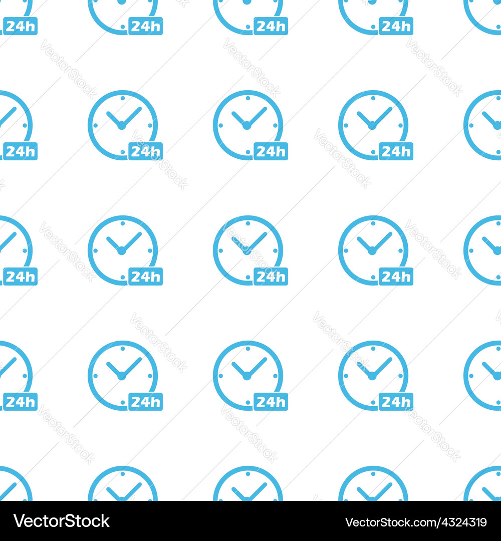 Unique clock seamless pattern Royalty Free Vector Image