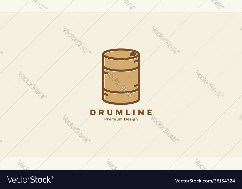 Drum Wasserlinien Logo Symbol Symbol Grafik Design