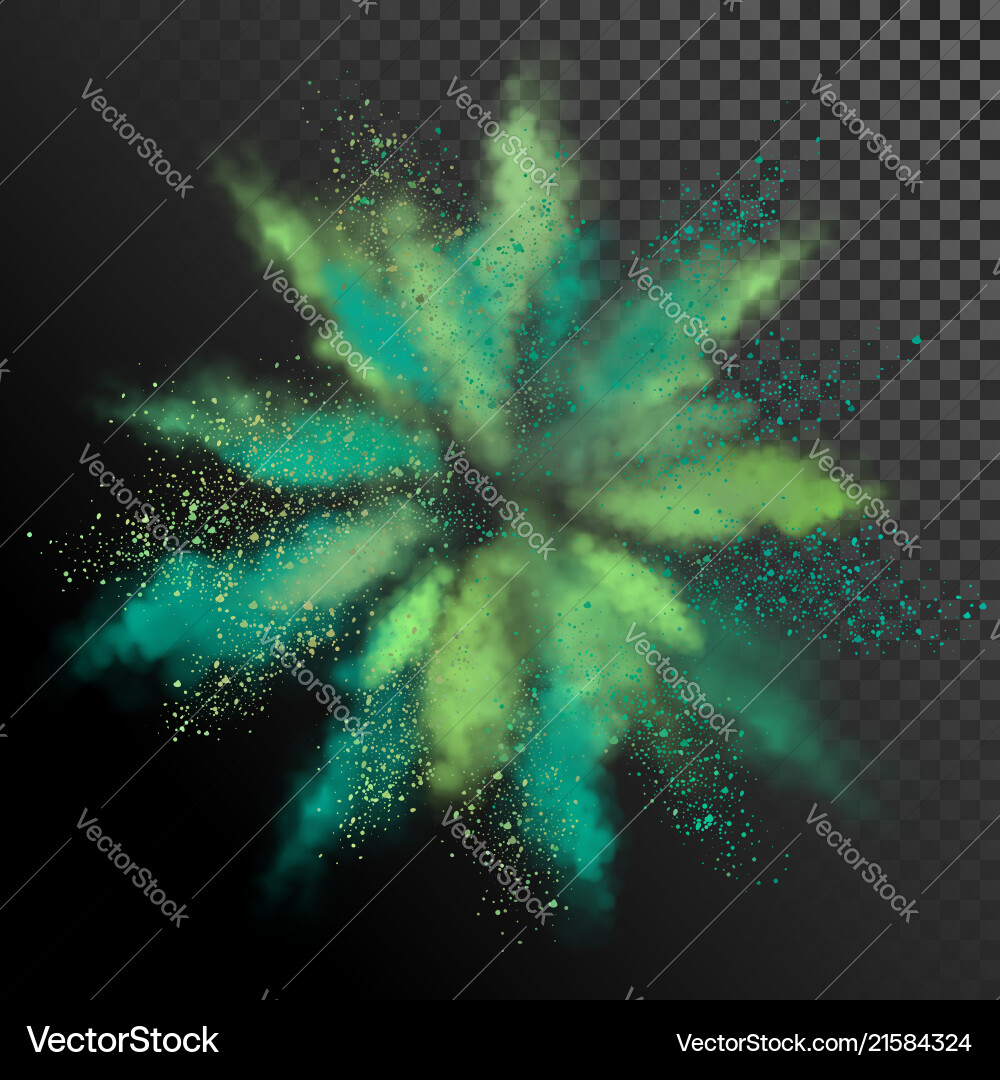 explosion of colored powder royalty free vector image vectorstock