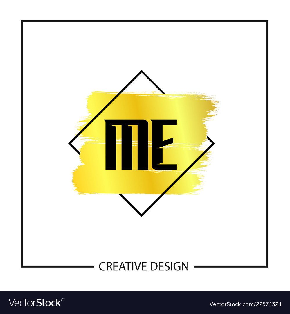 Initial me letter logo template design