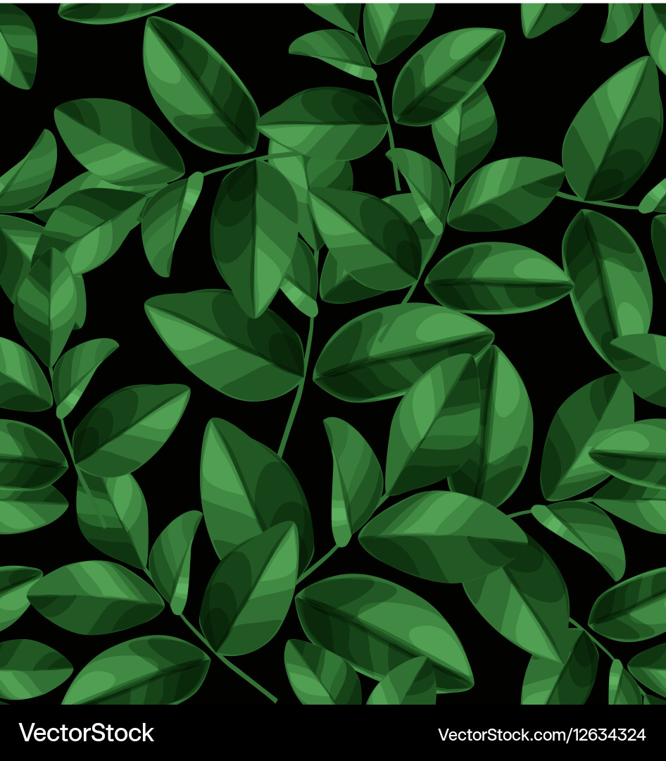 Leaf pattern background Royalty Free Vector Image