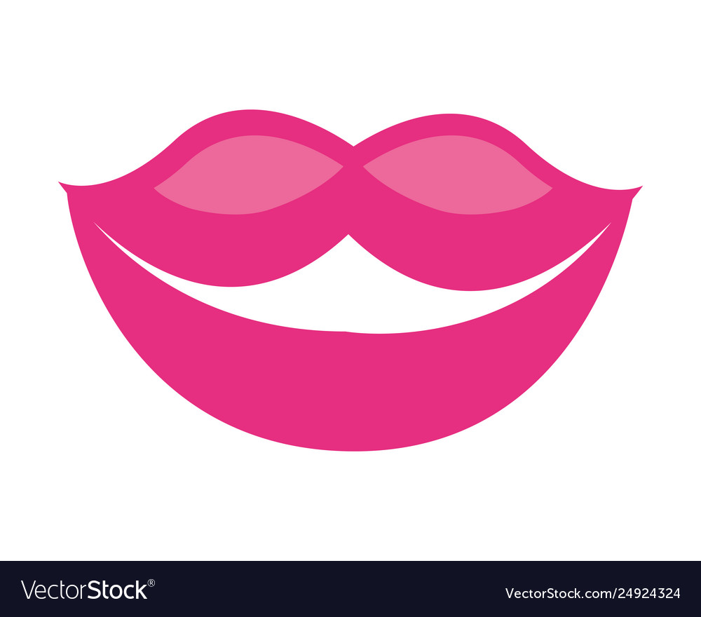 Lips mouth female Royalty Free Vector Image - VectorStock