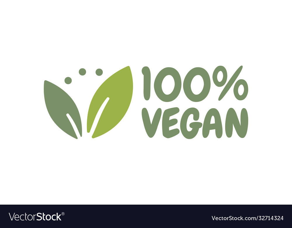 Vegan bio ecology organic logo and icon label