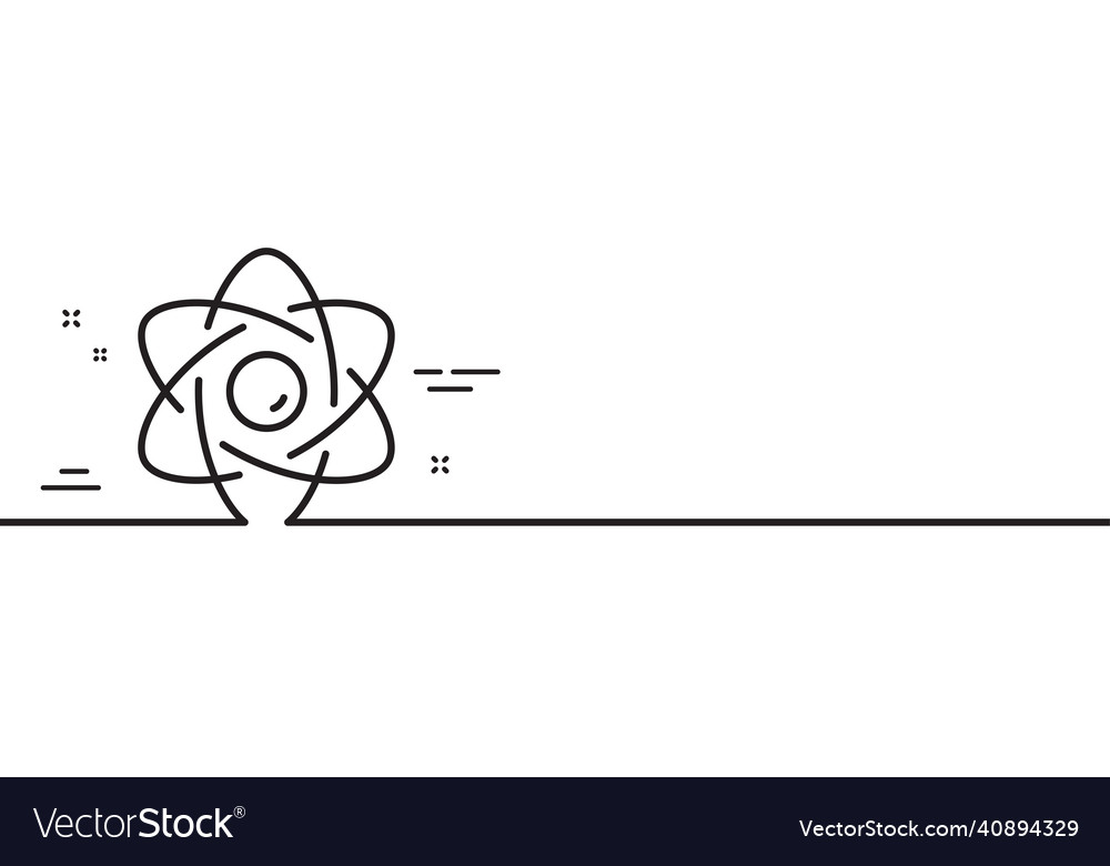 Atom Kernlinie Symbol Kernenergiezeichen minimal