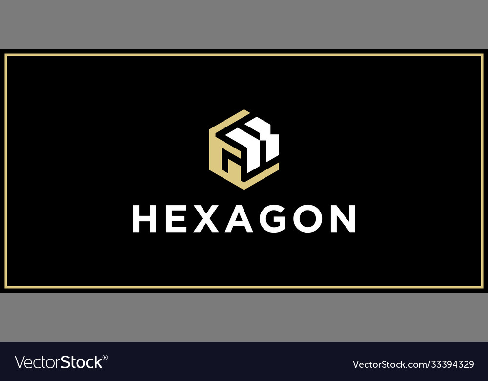 Gk hexagon logo design inspiration