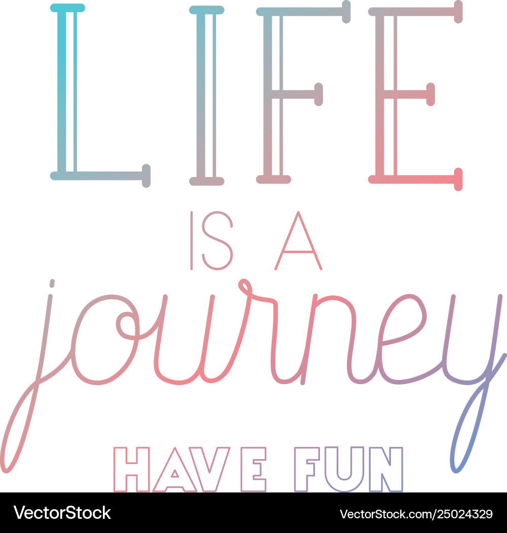 Positive message with hand made font Royalty Free Vector