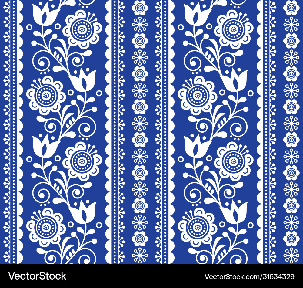 Scandinavian seamless pattern Royalty Free Vector Image