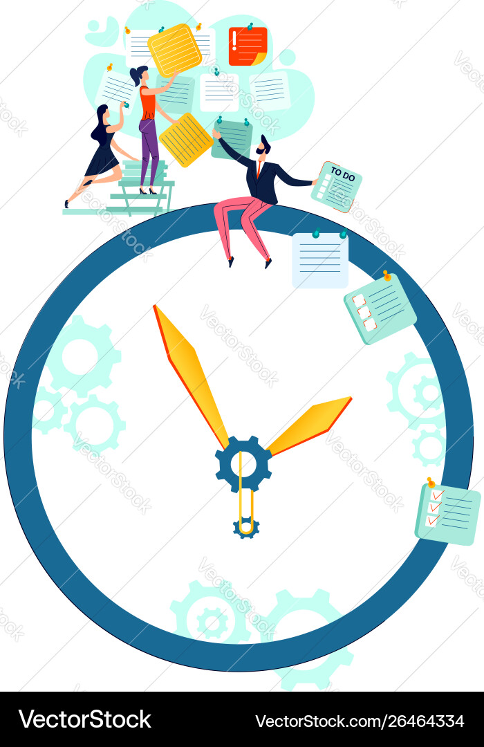 Deadline time management business concept Vector Image