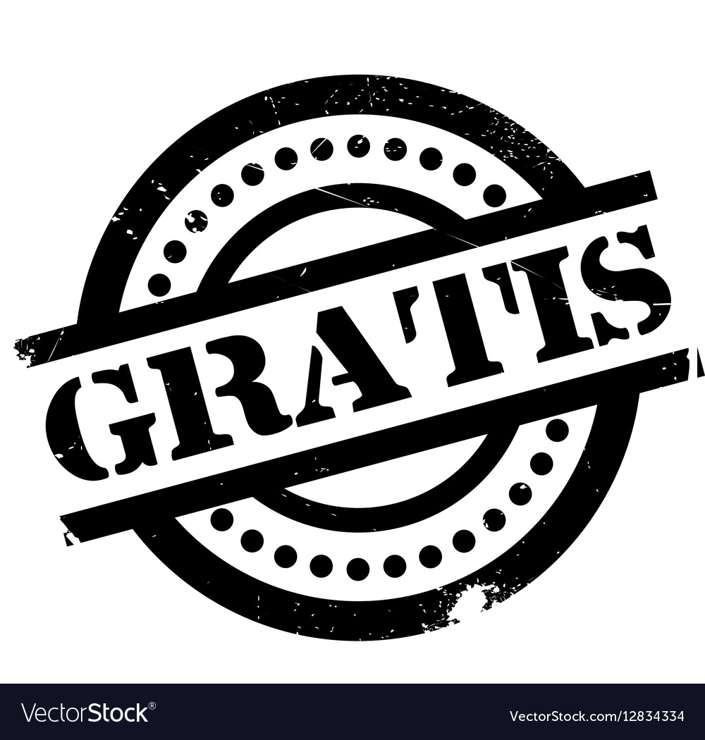 Gratis sign or stamp Royalty Free Vector Image