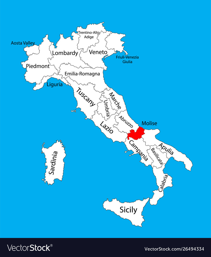 Riccia Molise Italy Map