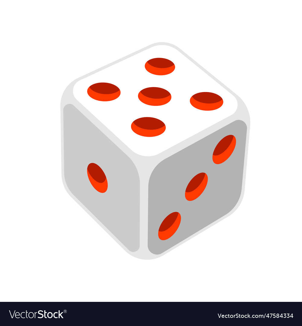 Playing dice game craps image Royalty Free Vector Image