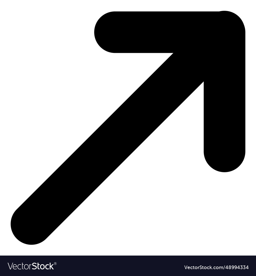 Round corner arrow 2 vector image Round corner arrow 2