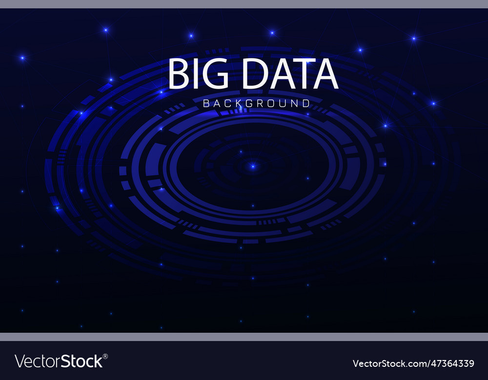 Big data background Royalty Free Vector Image - VectorStock